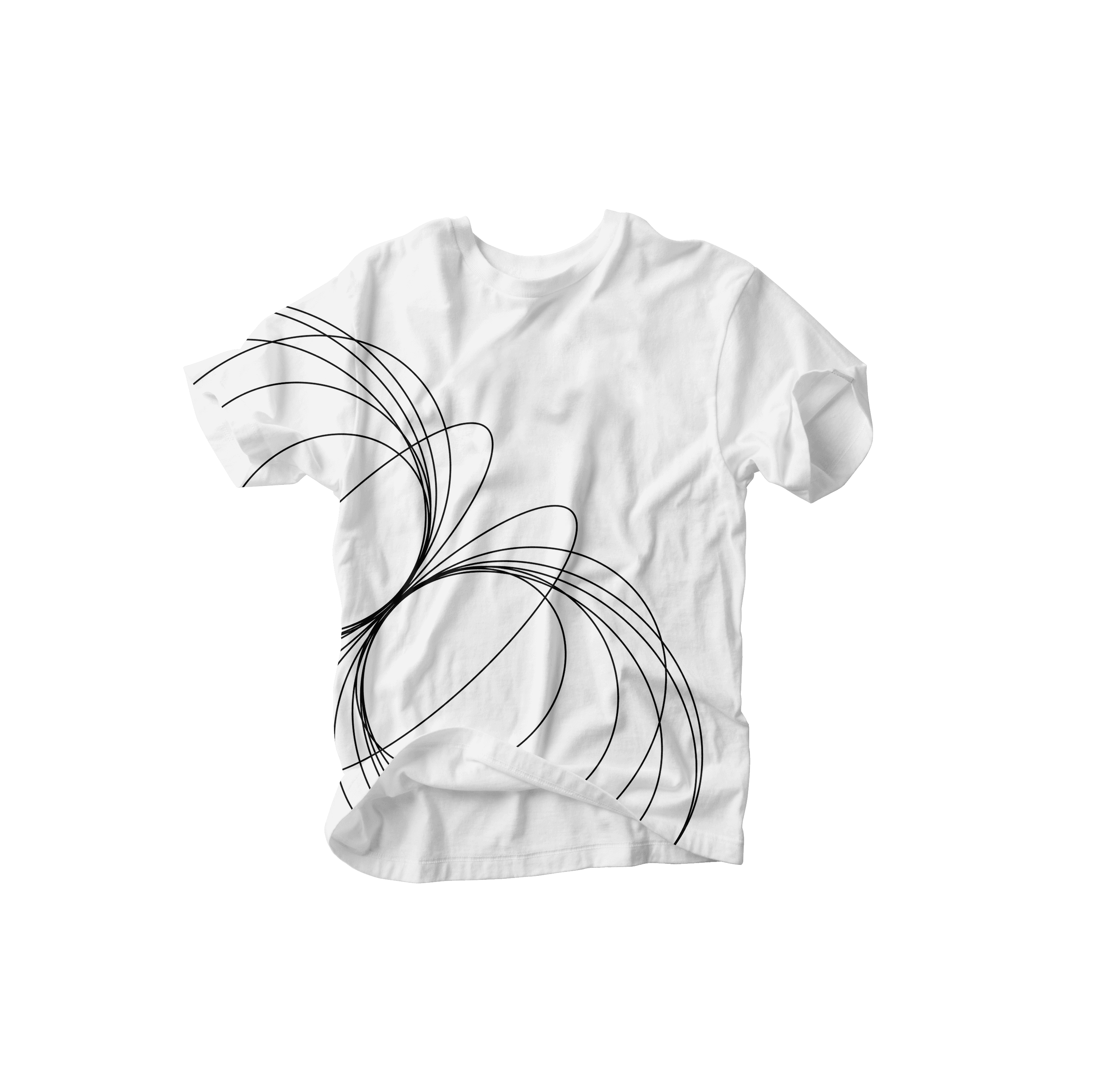 Circles Print White Shirt
